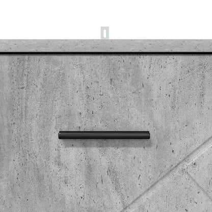 Bedside Cabinet Concrete grey 38 x 38 x 66 cm Engineered wood
