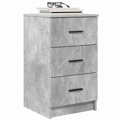 Bedside Cabinet Concrete grey 38 x 38 x 66 cm Engineered wood