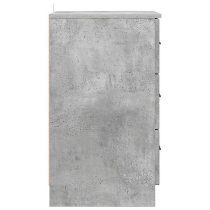 Bedside Cabinet Concrete grey 38 x 38 x 66 cm Engineered wood