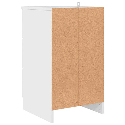 Bedside Cabinet High gloss white 38 x 38 x 66 cm