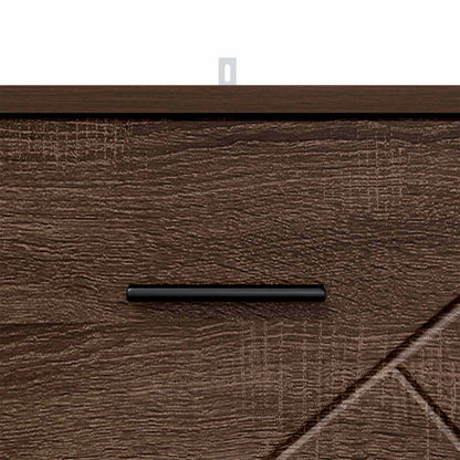 Bedside Cabinet Brown oak 38 x 38 x 66 cm Engineered wood