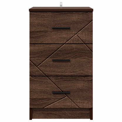 Bedside Cabinet Brown oak 38 x 38 x 66 cm Engineered wood