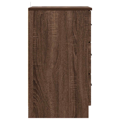 Bedside Cabinet Brown oak 38 x 38 x 66 cm Engineered wood