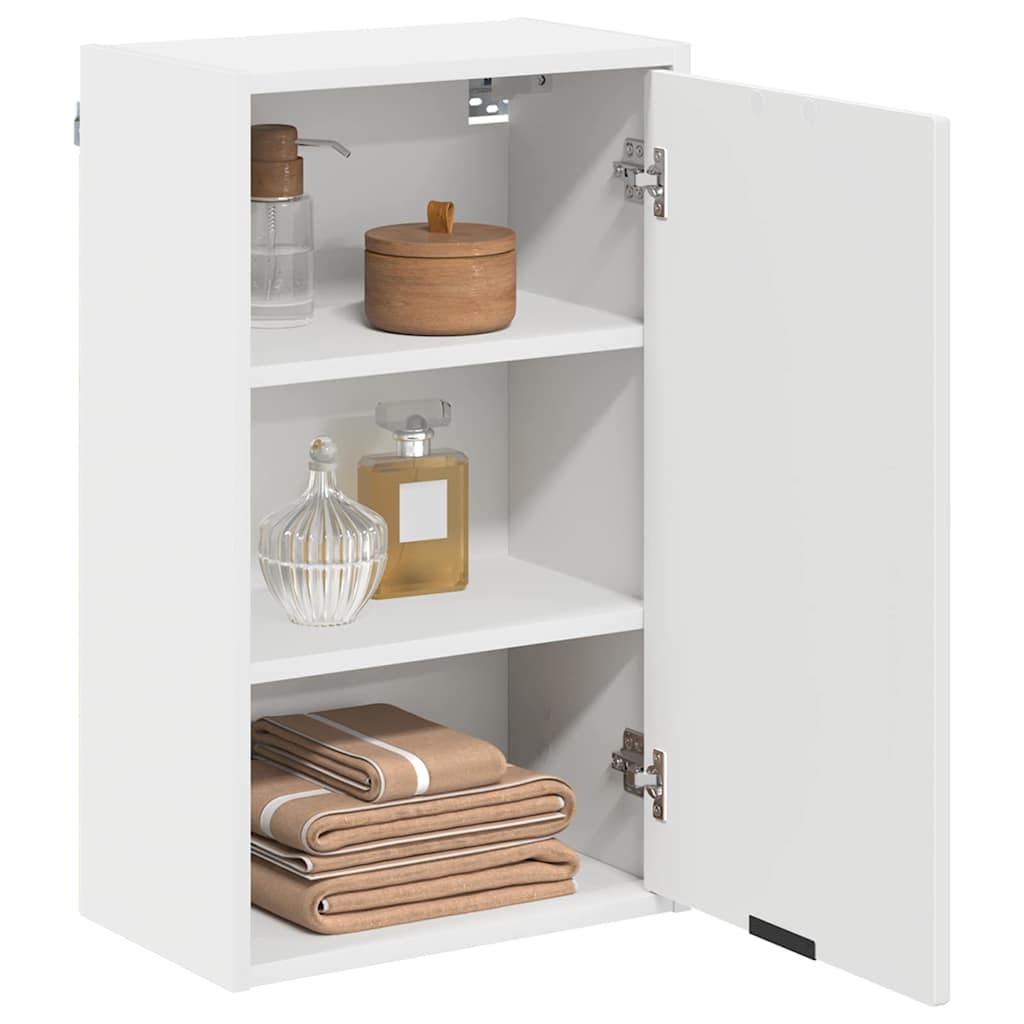 Bathroom Cabinet White 39 x 23.5 x 65 cm Engineered wood, Metal