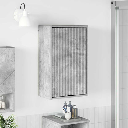 Bathroom Cabinet Wall-mounted Concrete Grey 39 x 23.5 x 65 cm
