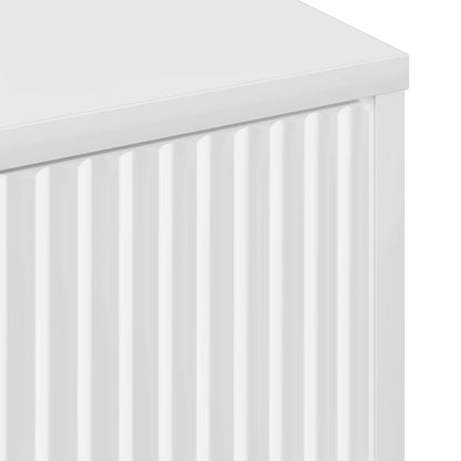 Bathroom Cabinet with Door High Gloss White 39 x 23.5 x 65 cm
