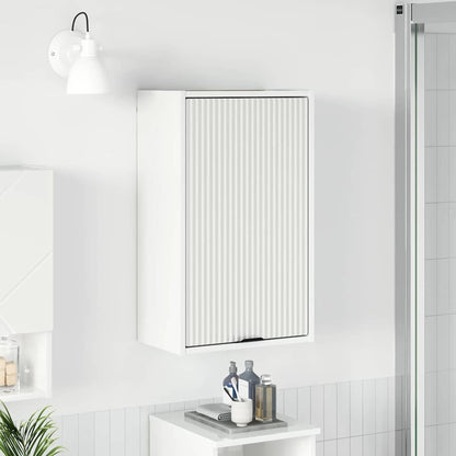 Bathroom Cabinet with Door High Gloss White 39 x 23.5 x 65 cm