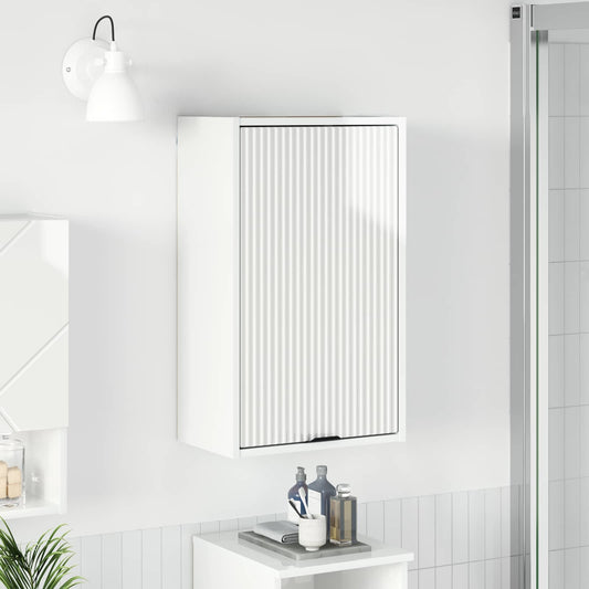 Bathroom Cabinet High Gloss White 39 x 23.5 x 65 cm