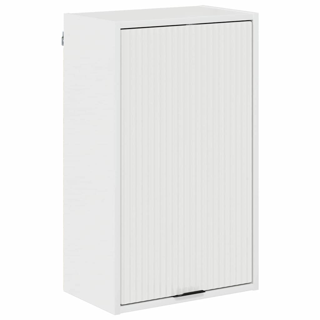 Bathroom Cabinet with Door High Gloss White 39 x 23.5 x 65 cm
