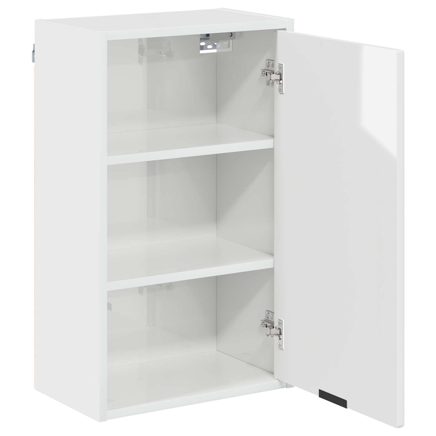 Bathroom Cabinet with Door High Gloss White 39 x 23.5 x 65 cm