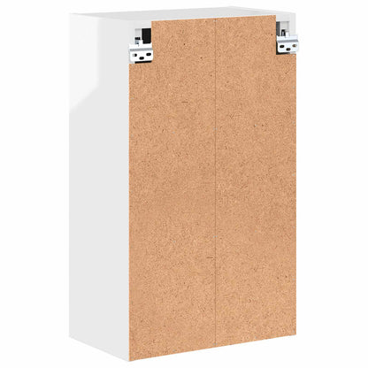 Bathroom Cabinet with Door High Gloss White 39 x 23.5 x 65 cm