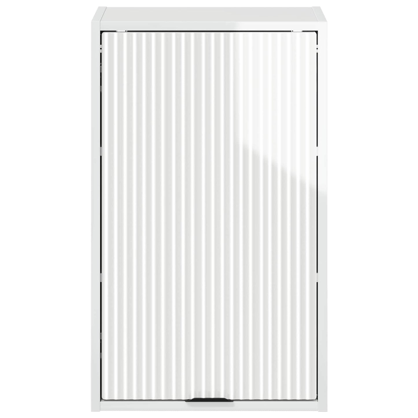 Bathroom Cabinet with Door High Gloss White 39 x 23.5 x 65 cm