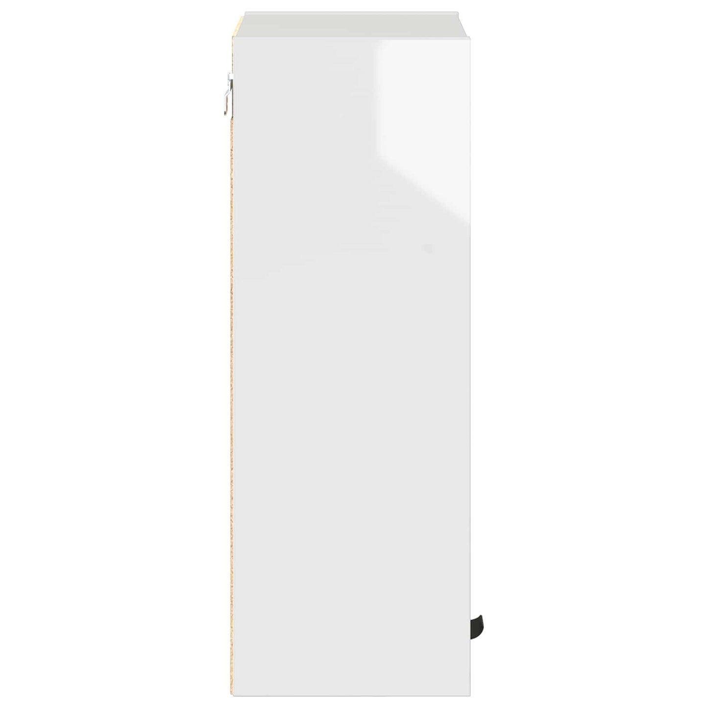 Bathroom Cabinet with Door High Gloss White 39 x 23.5 x 65 cm