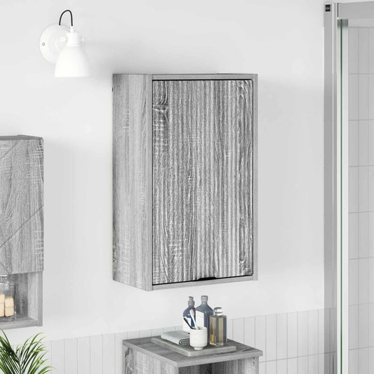 Bathroom Cabinet Grey Sonoma 39 x 23.5 x 65 cm