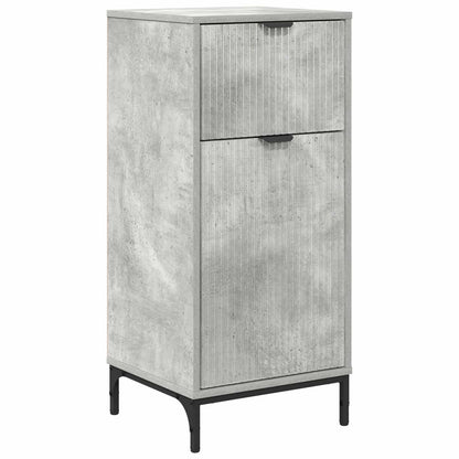 Bathroom Cabinet with Drawer Concrete Grey 39.5 x 36 x 88 cm