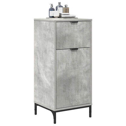Bathroom Cabinet with Drawer Concrete Grey 39.5 x 36 x 88 cm