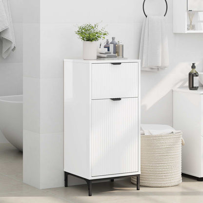 Bathroom Cabinet High Gloss White 39.5 x 36 x 88 cm