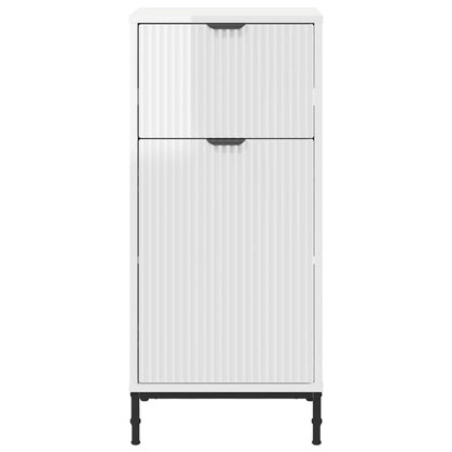 Bathroom Cabinet with Drawer High Gloss White 39.5 x 36 x 88 cm