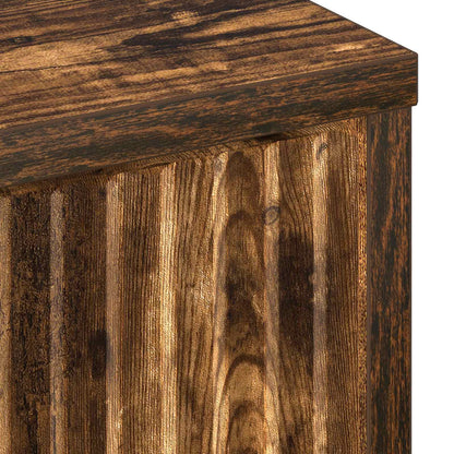 Bathroom Cabinet with Drawer Smoked Oak 39.5 x 36 x 88 cm