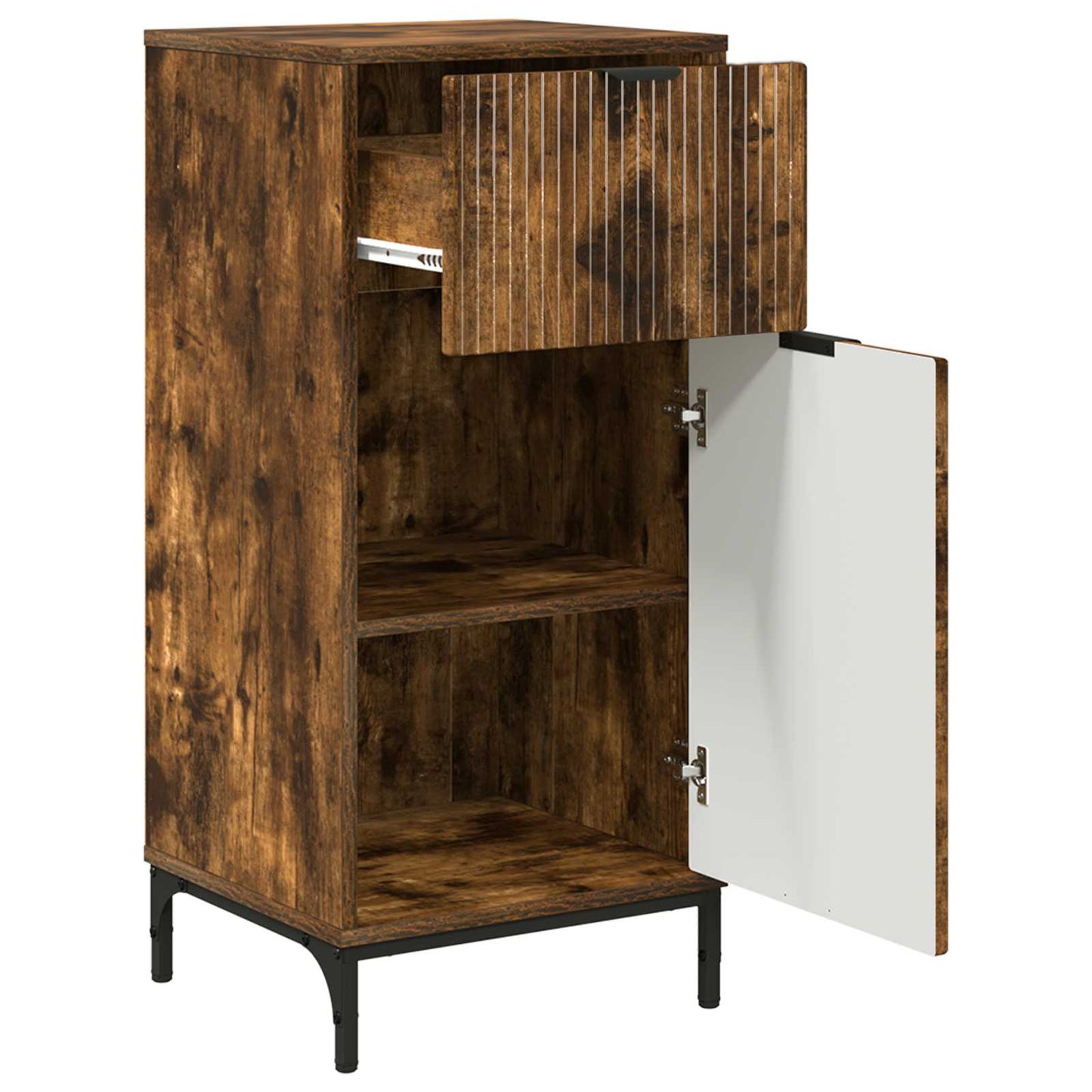 Bathroom Cabinet Smoked Oak 39.5 x 36 x 88 cm