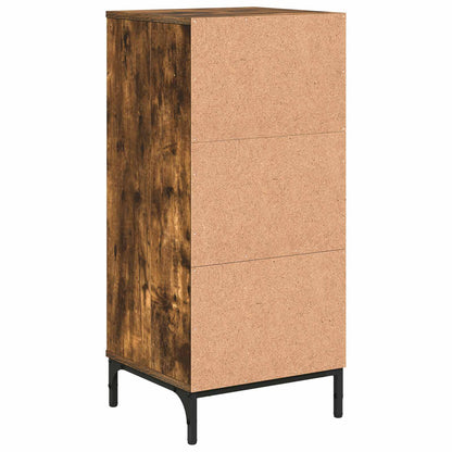 Bathroom Cabinet with Drawer Smoked Oak 39.5 x 36 x 88 cm