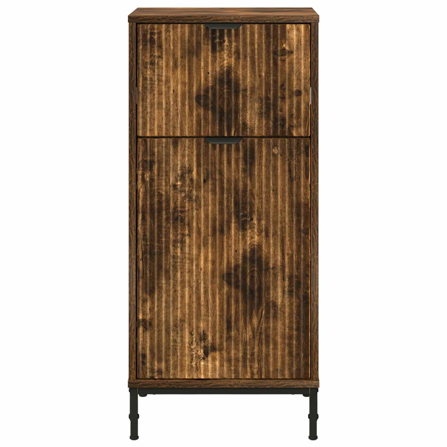 Bathroom Cabinet with Drawer Smoked Oak 39.5 x 36 x 88 cm