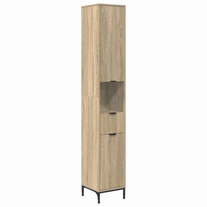 Bathroom Cabinet with Drawer Sonoma Oak 31.5 x 33 x 190 cm