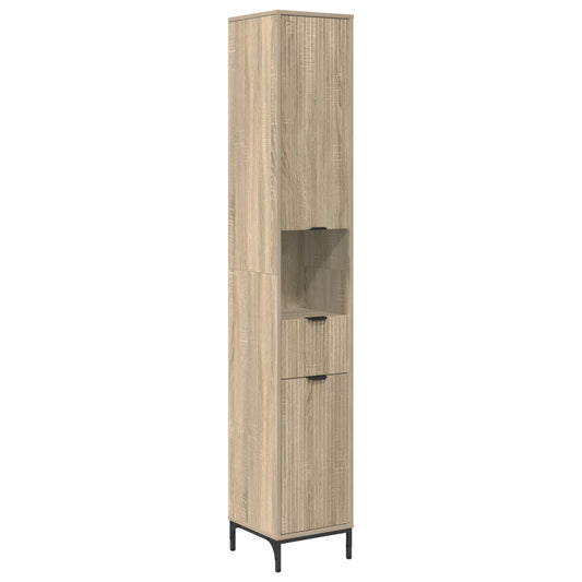 Bathroom Cabinet Sonoma Oak 31.5 x 33 x 190 cm