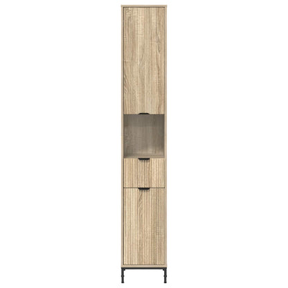 Bathroom Cabinet with Drawer Sonoma Oak 31.5 x 33 x 190 cm