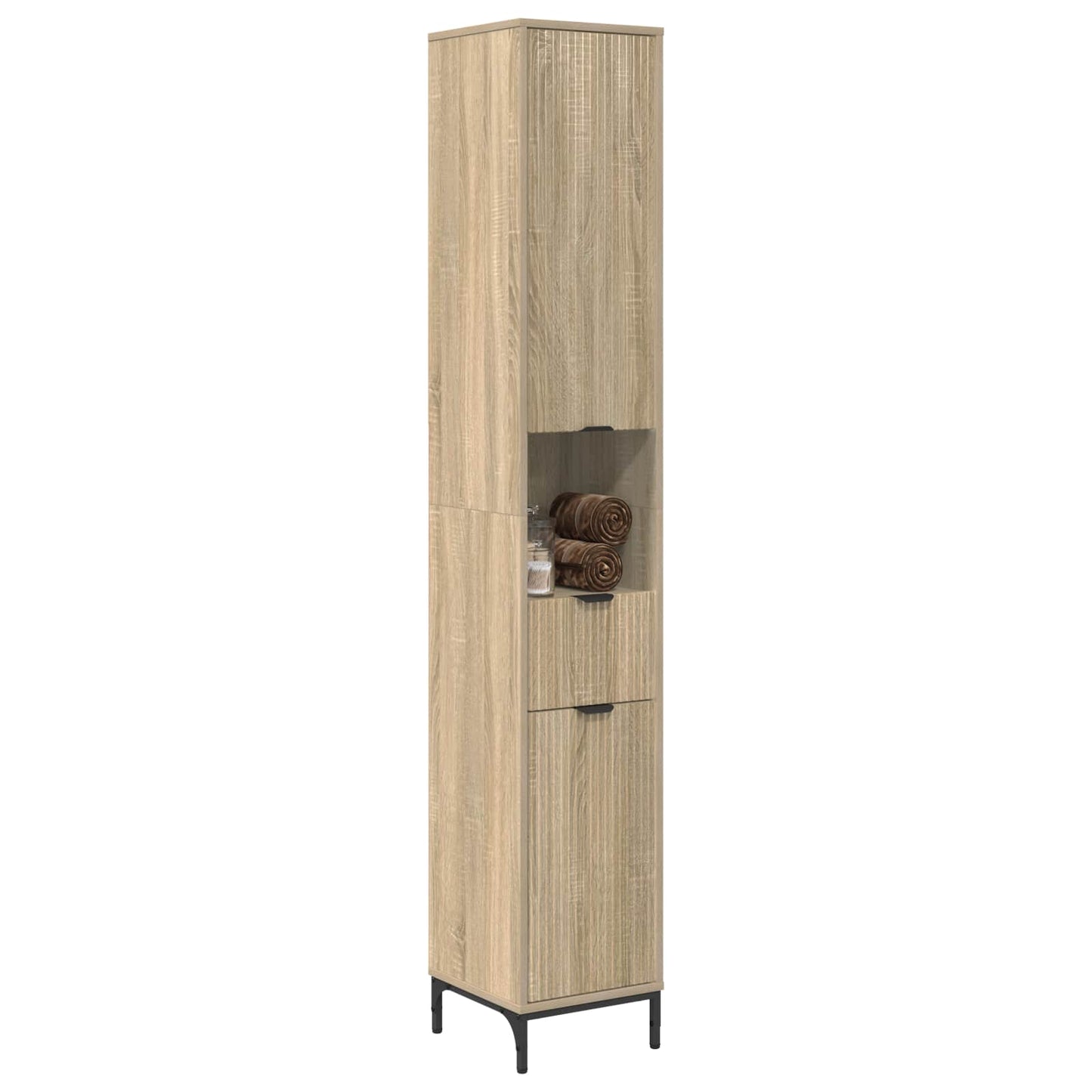 Bathroom Cabinet Sonoma Oak 31.5 x 33 x 190 cm