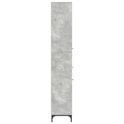 Bathroom Cabinet Concrete Grey 31.5 x 33 x 190 cm