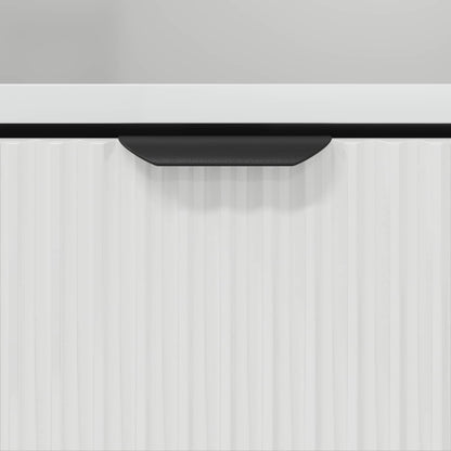 Bathroom Cabinet with Door High Gloss White 31.5 x 33 x 190 cm