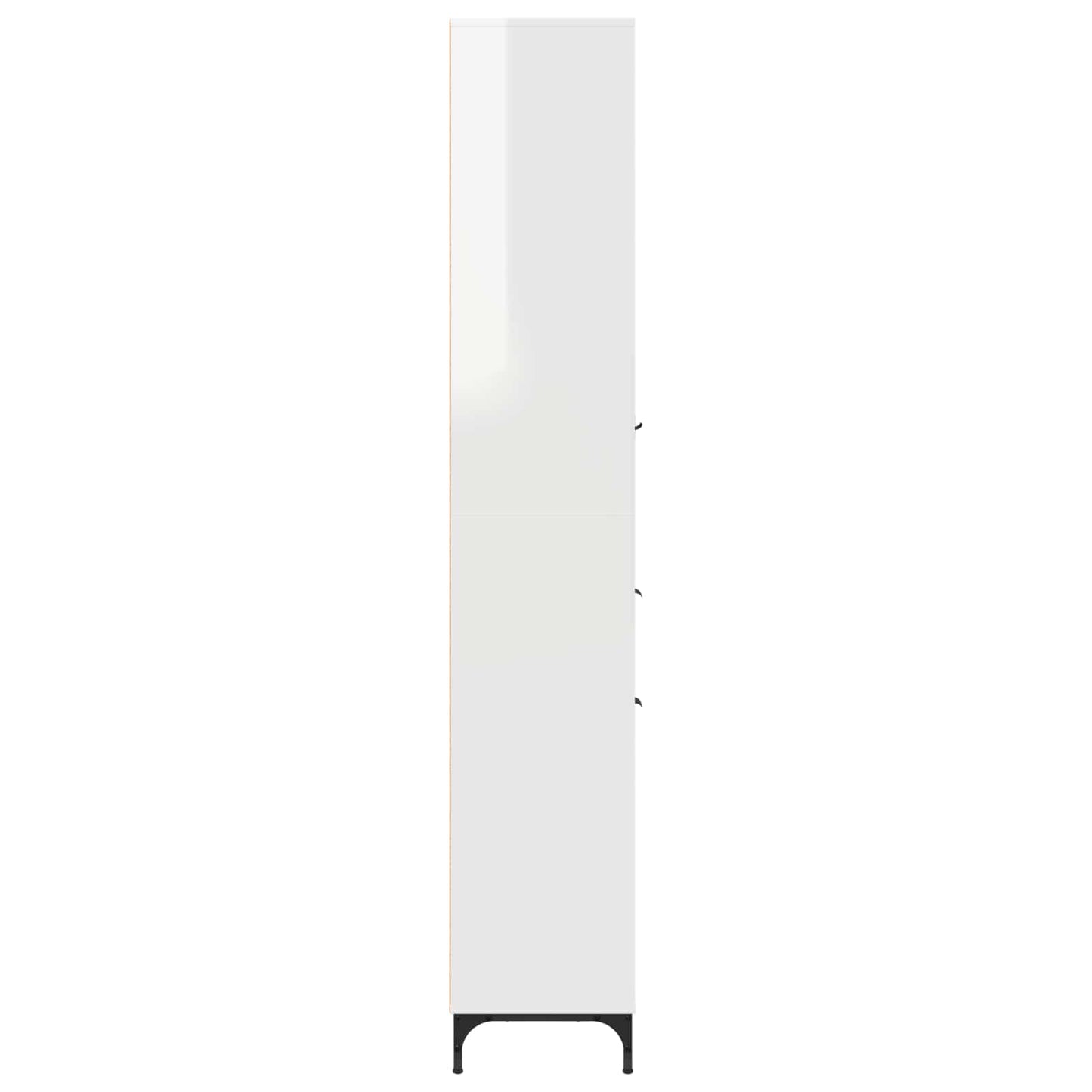 Bathroom Cabinet High Gloss White 31.5 x 33 x 190 cm