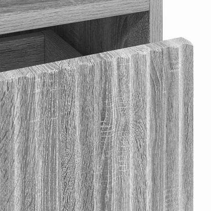 Bathroom Cabinet with Drawer Grey Sonoma 31.5 x 33 x 190 cm