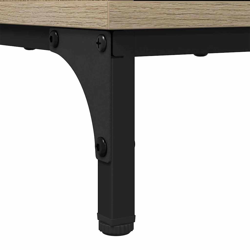 Bathroom Sink Cabinet with Door Sonoma Oak 60.5 x 33.5 x 61 cm