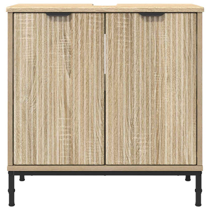 Bathroom Sink Cabinet with Door Sonoma Oak 60.5 x 33.5 x 61 cm