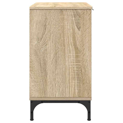 Bathroom Sink Cabinet with Door Sonoma Oak 60.5 x 33.5 x 61 cm