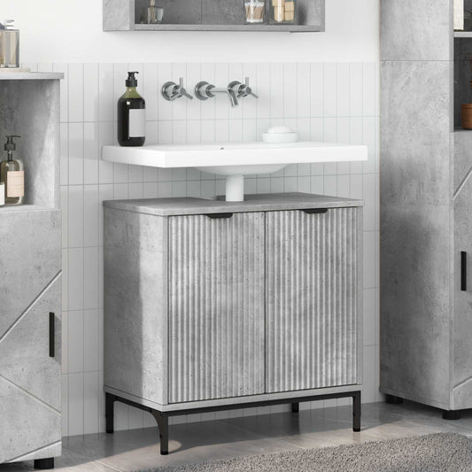 Bathroom Sink Cabinet Concrete Grey 60.5 x 33.5 x 61 cm