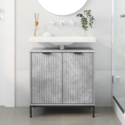 Bathroom Sink Cabinet Concrete Grey 60.5 x 33.5 x 61 cm