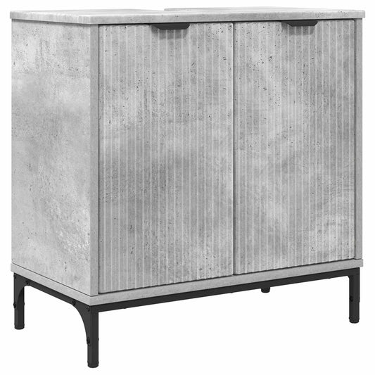 Bathroom Sink Cabinet Concrete Grey 60.5 x 33.5 x 61 cm