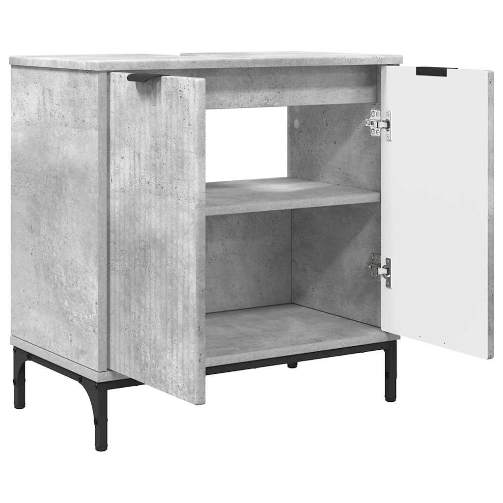 Bathroom Sink Cabinet Concrete Grey 60.5 x 33.5 x 61 cm