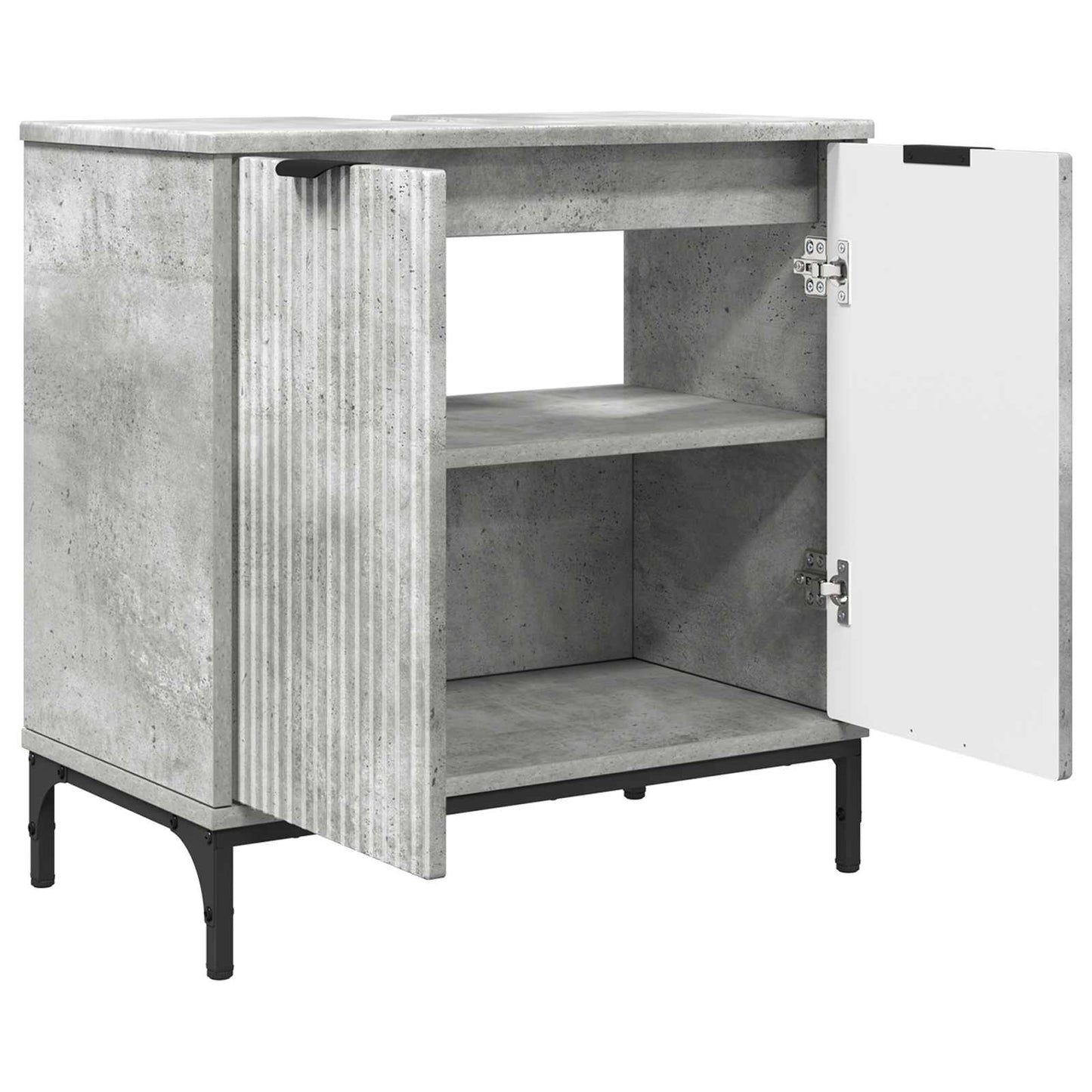 Bathroom Sink Cabinet Concrete Grey 60.5 x 33.5 x 61 cm