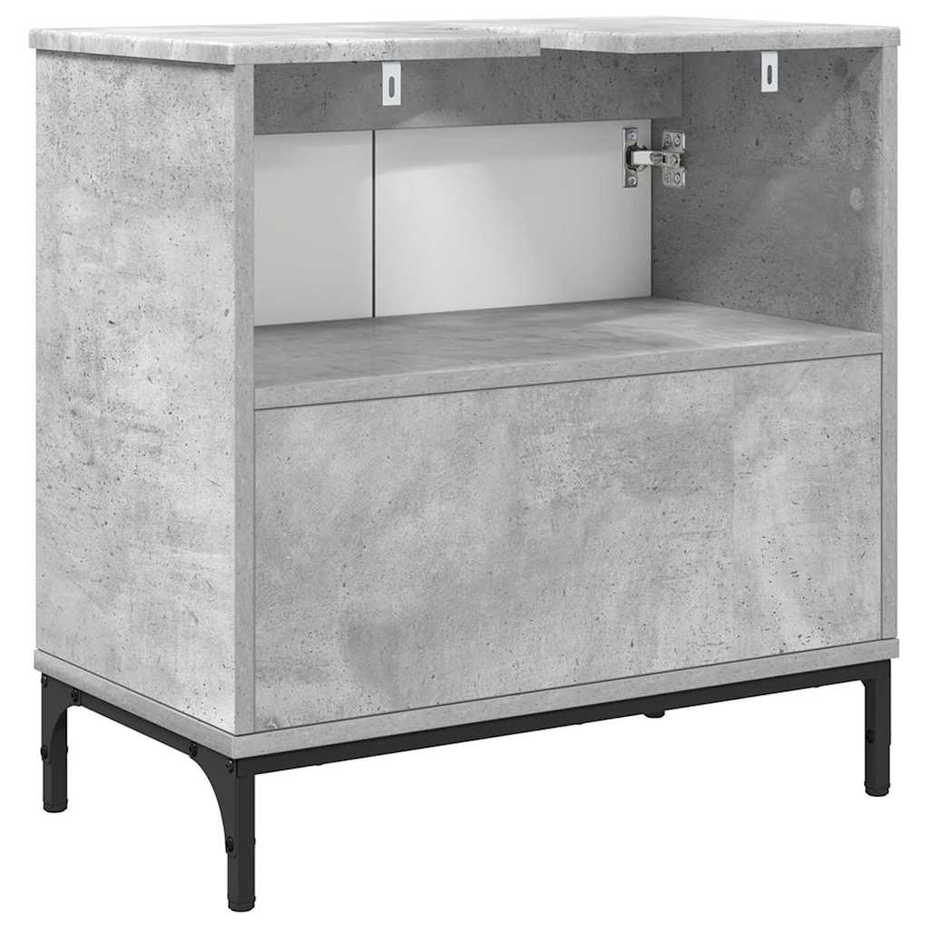 Bathroom Sink Cabinet Concrete Grey 60.5 x 33.5 x 61 cm