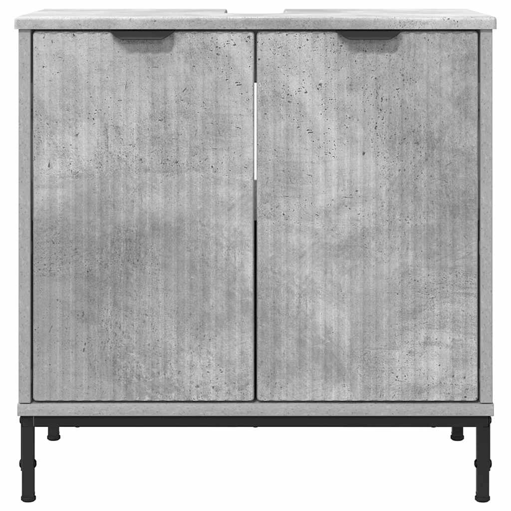 Bathroom Sink Cabinet Concrete Grey 60.5 x 33.5 x 61 cm