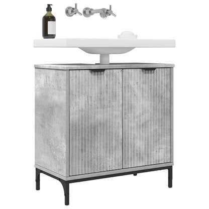 Bathroom Sink Cabinet Concrete Grey 60.5 x 33.5 x 61 cm