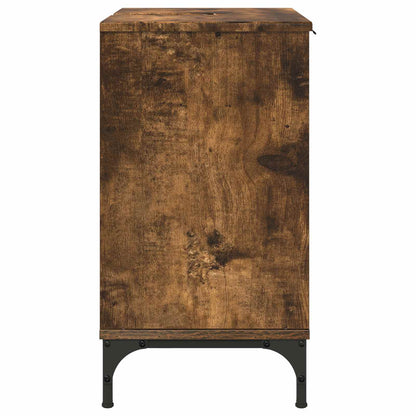 Bathroom Sink Cabinet Smoked Oak 60.5 x 33.5 x 61 cm