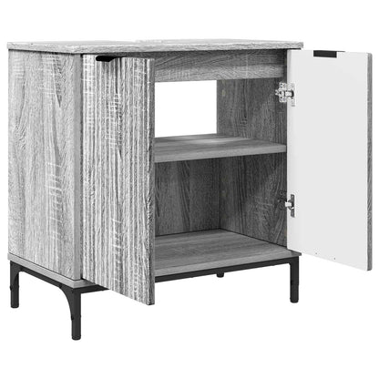 Bathroom Sink Cabinet with Door Grey Sonoma 60.5 x 33.5 x 61 cm