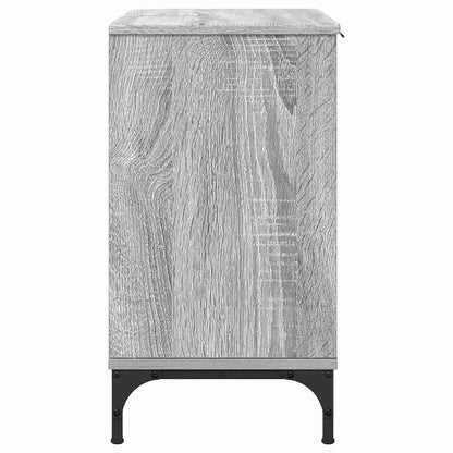 Bathroom Sink Cabinet with Door Grey Sonoma 60.5 x 33.5 x 61 cm