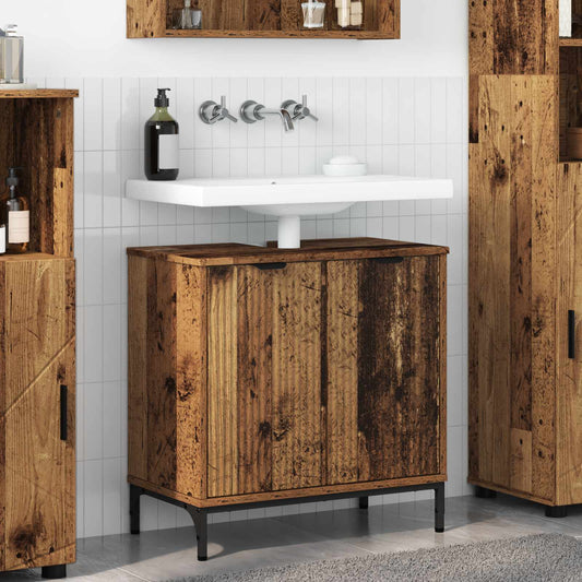Bathroom Sink Cabinet Old Wood 60.5 x 33.5 x 61 cm