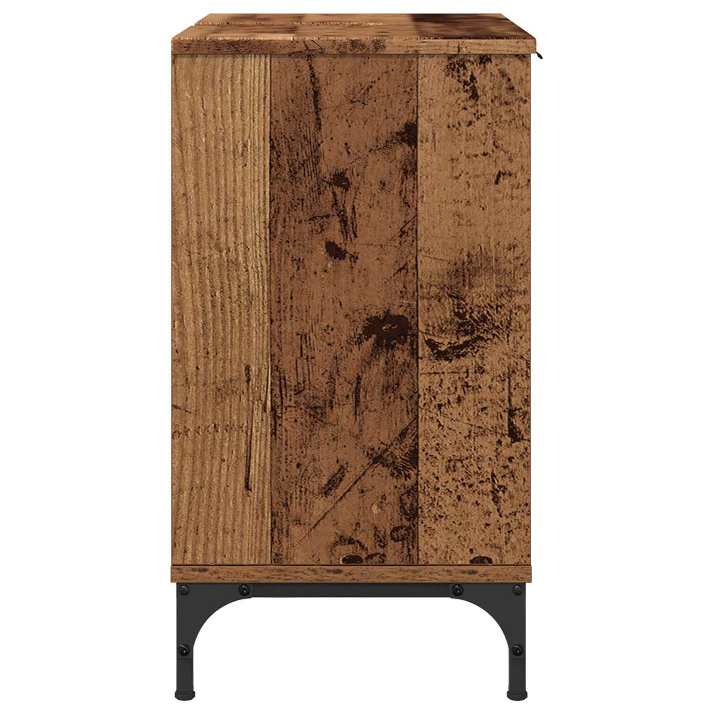 Bathroom Sink Cabinet with Storage Old Wood 60.5 x 33.5 x 61 cm